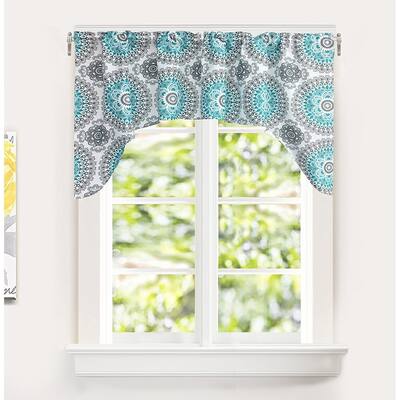 DriftAway Bella Medallion Pattern Kitchen Swag valance