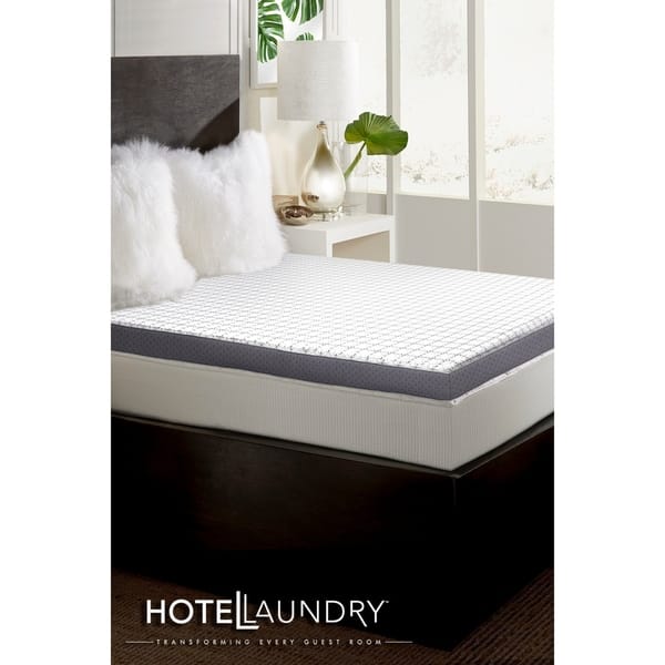 Hotel Laundry 3? Memory Foam Mattress Topper with Cover-soft, high density  support, hypoallergenic - On Sale - Bed Bath & Beyond - 20535088
