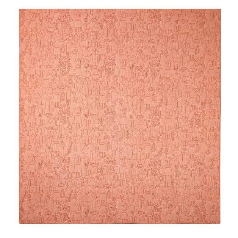 Hamsa Terracotta 3-Piece Quilt Set by Jungalow