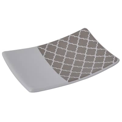 Evideco Collection Escal Bathroom Curved Soap Dish Cup