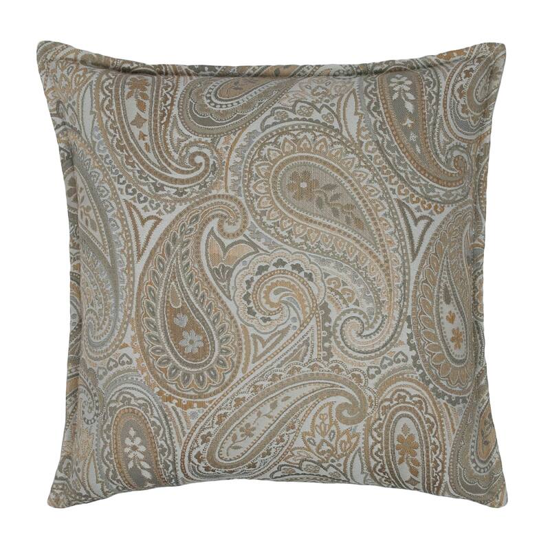 Sherry Kline Springfield Paisley Grey 20-inch Decorative Pillow