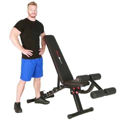 FITNESS REALITY 2000 Super Max XL High Capacity Weight Bench - Black
