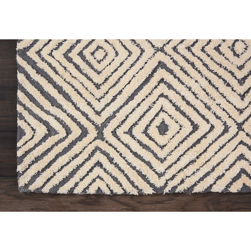 Nourison Modern Geometric Hand-tufted Area Rug