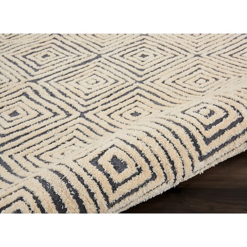 Nourison Modern Geometric Hand-tufted Area Rug