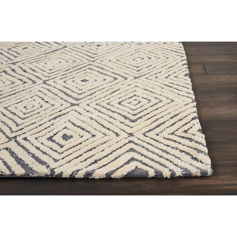 Nourison Modern Geometric Hand-tufted Area Rug
