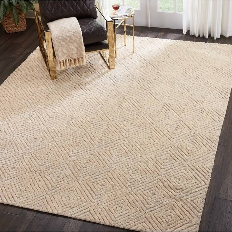 Nourison Modern Geometric Hand-tufted Area Rug