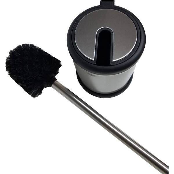 3 70 L X 3 70 W X 14 20 H White Evideco 6677626 Parisienne Collection Free Standing Toilet Bowl Brush And Holder Home Kitchen Bath
