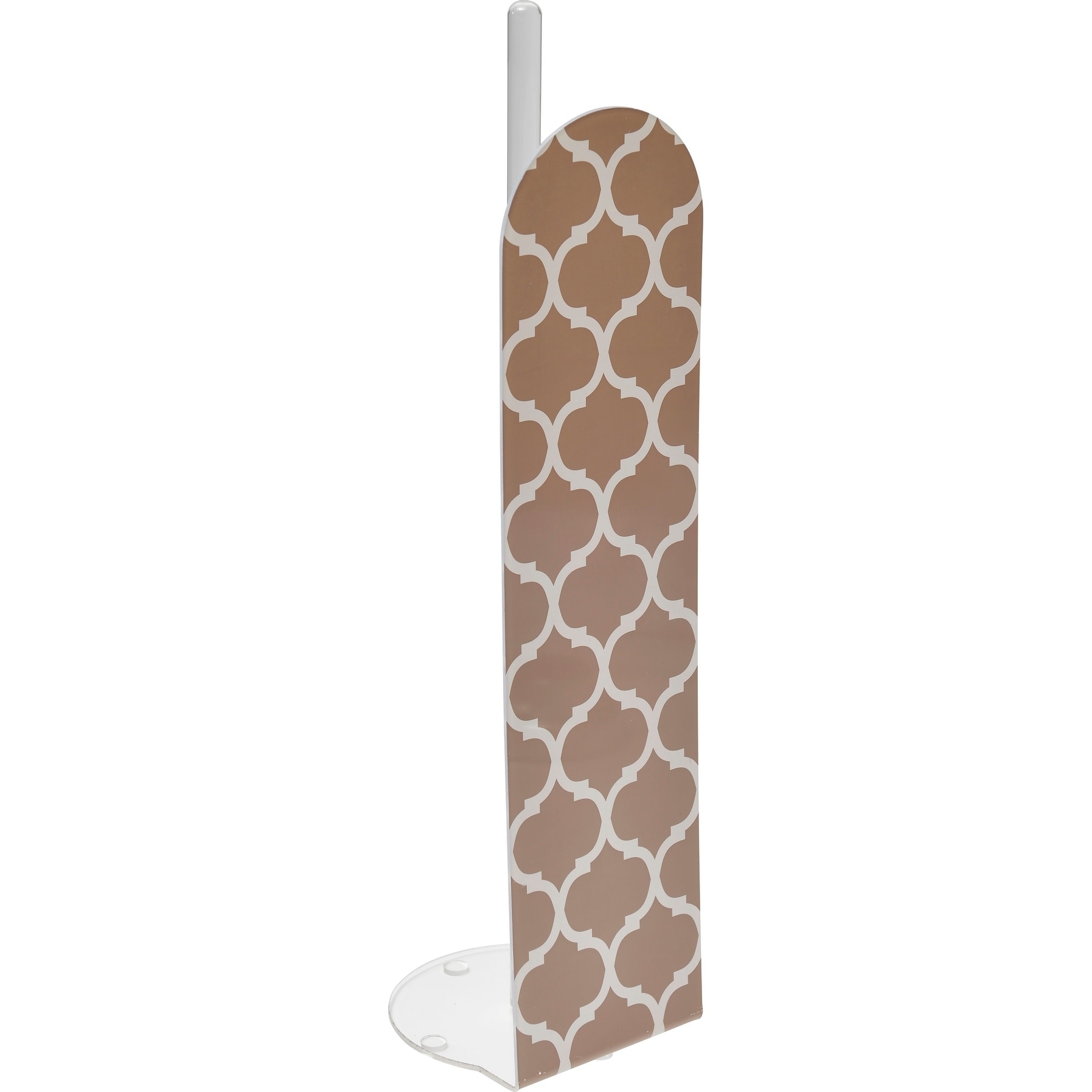 Evideco Free Standing Chromed Metal Toilet Tissue Reserve Paper 4 Rolls Holder