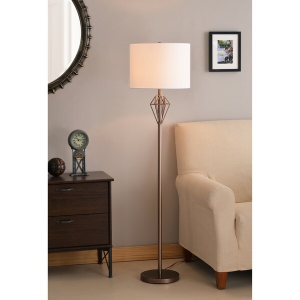 Diamond 60" Floor Lamp - Vintage Copper