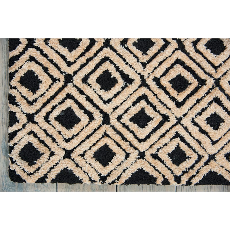 Nourison Modern Diamond Hand-tufted Area Rug