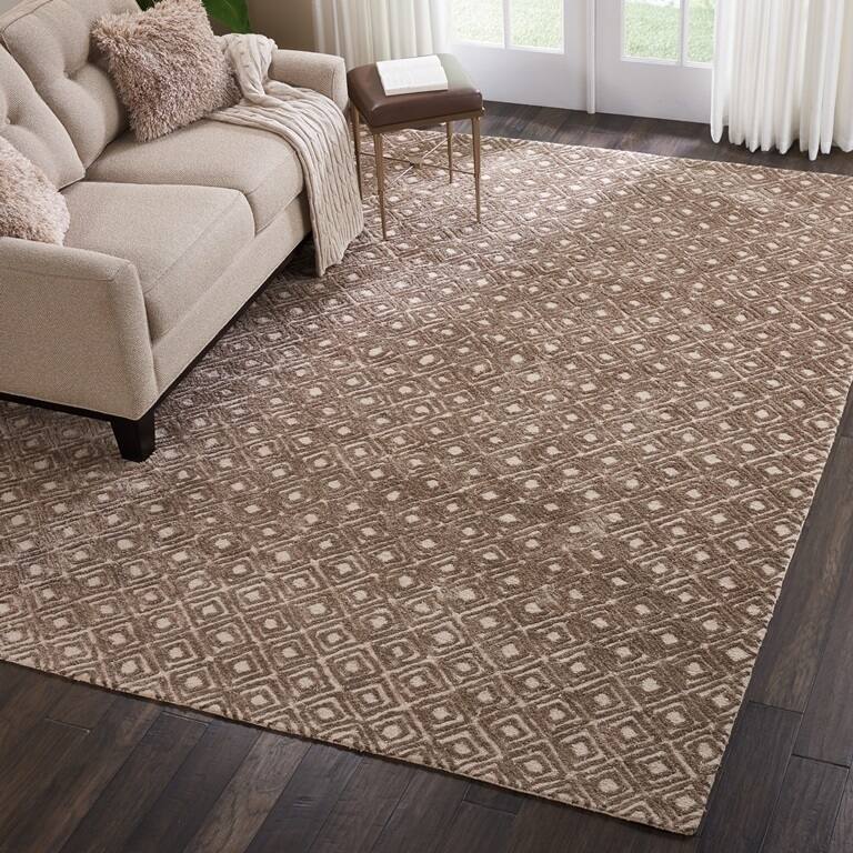 Nourison Modern Diamond Hand-tufted Area Rug