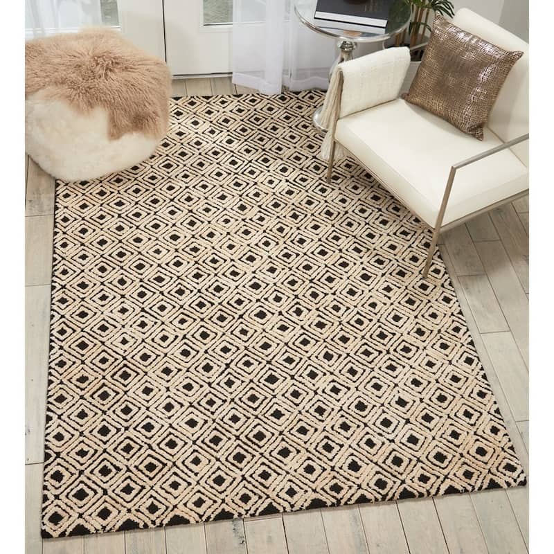Nourison Modern Diamond Hand-tufted Area Rug