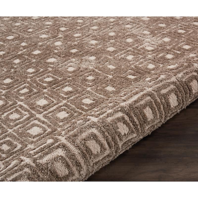 Nourison Modern Diamond Hand-tufted Area Rug