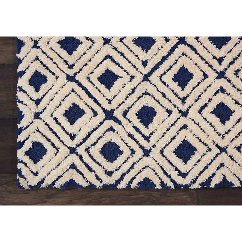 Nourison Modern Diamond Hand-tufted Area Rug