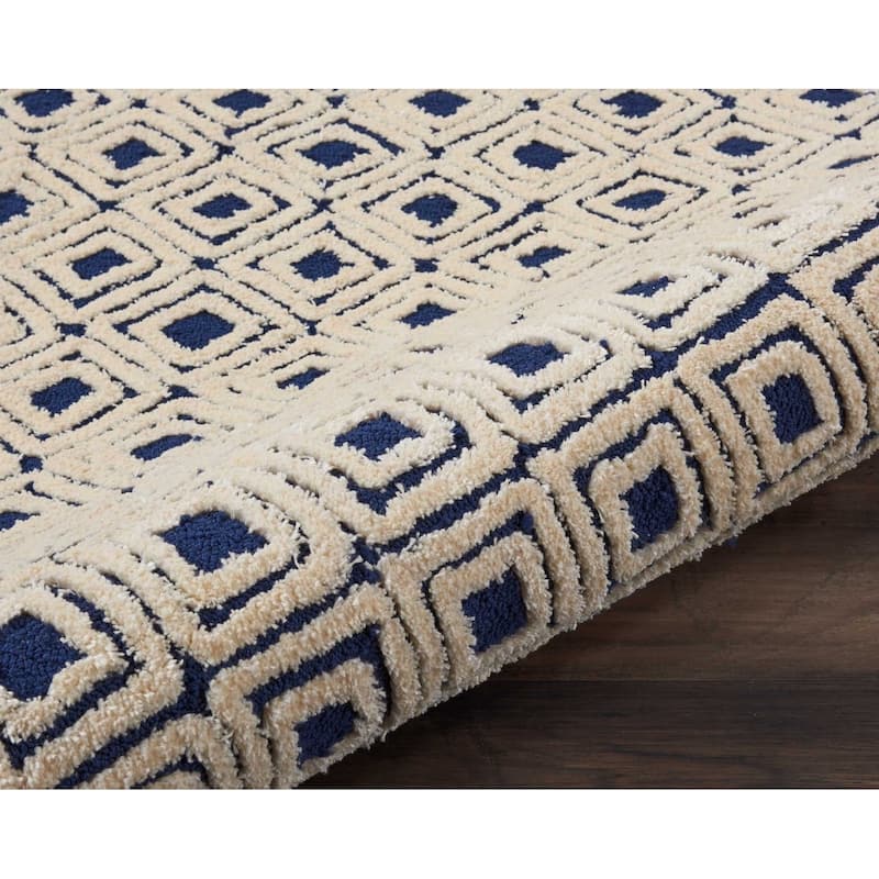 Nourison Modern Diamond Hand-tufted Area Rug