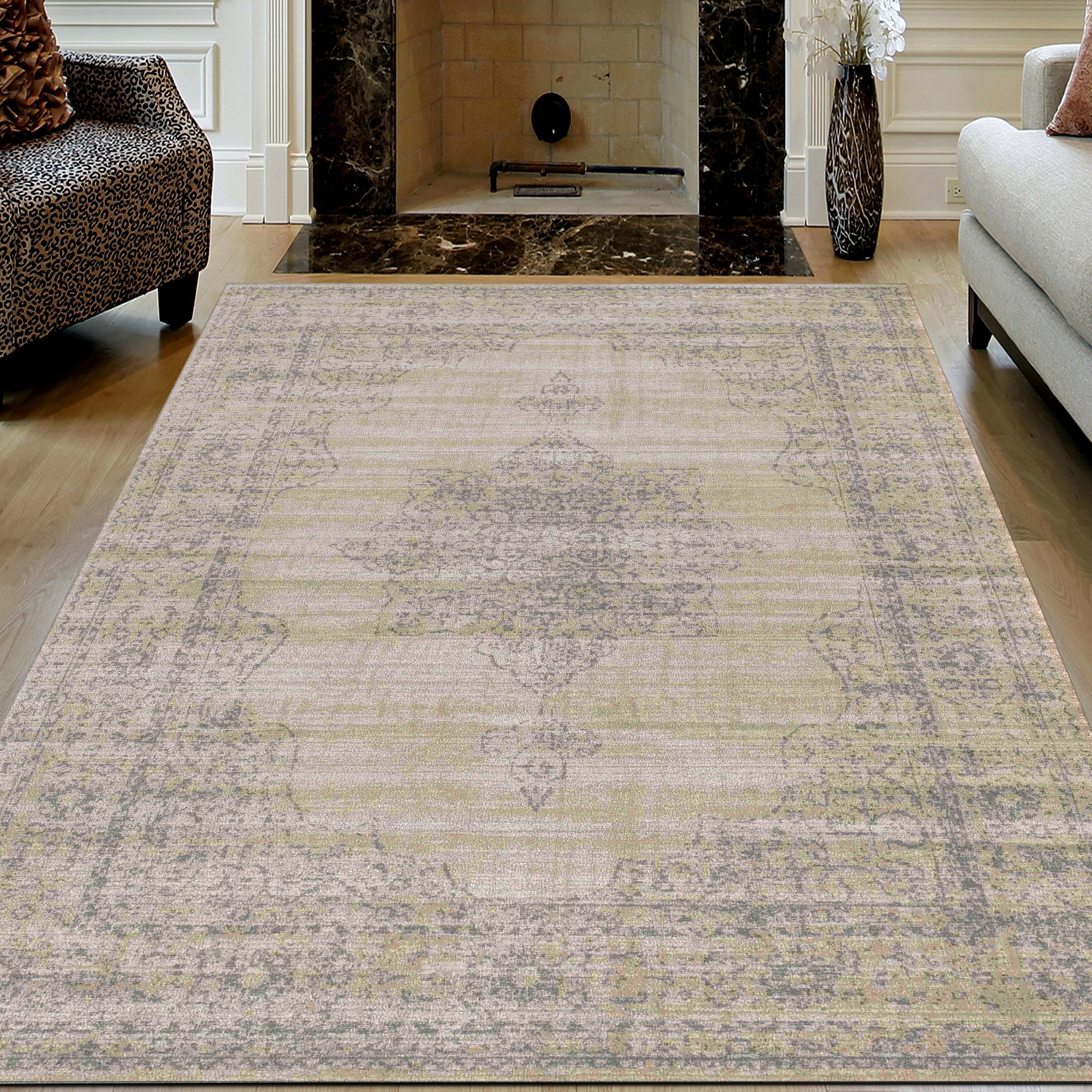 Shop Corina Farm House Vintage Beige Oriental Area Rug By Admire