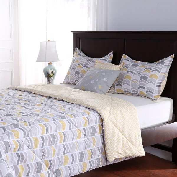 Modern Chevron 5-Piece Comforter Set