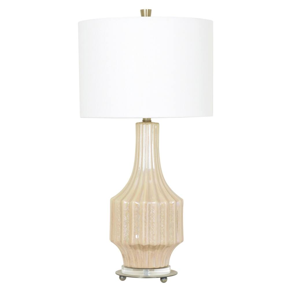 Crown Mark Cream Pearl 32.5-inch Table Lamp