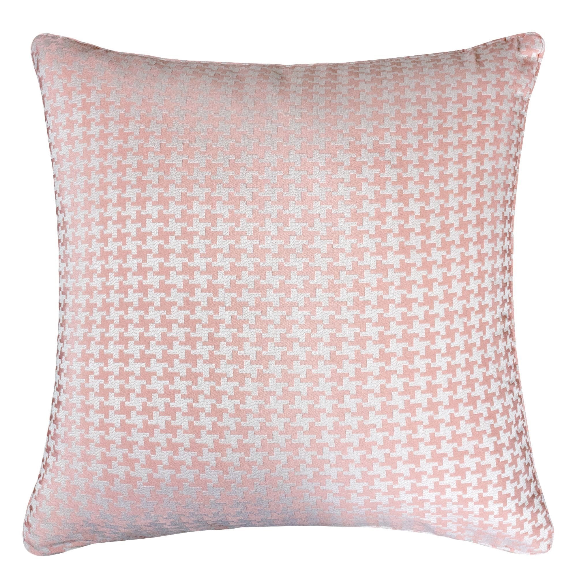 pink textured throw pillows