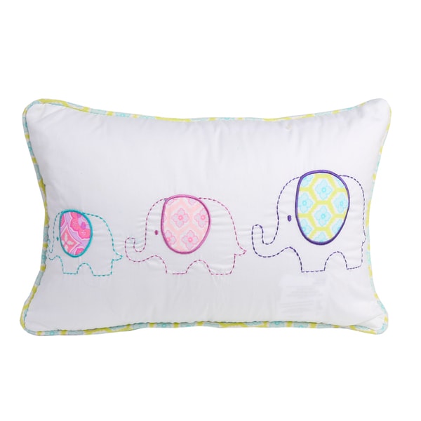 Three Elephants Decorative Throw Pillow