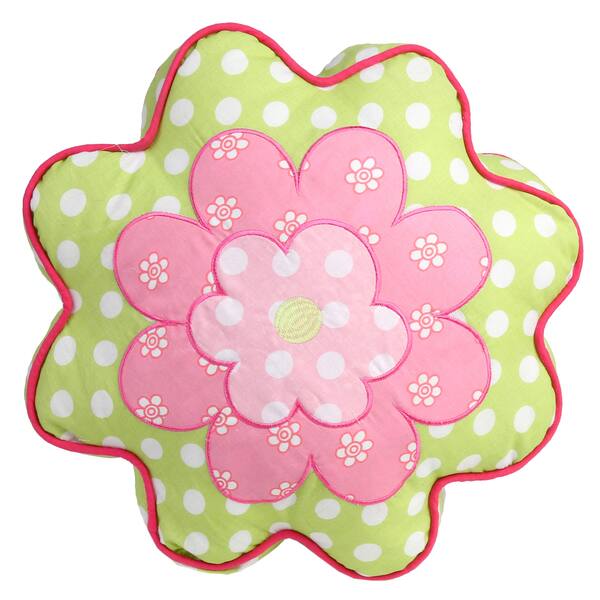 Shop Porch Den Cami Pink Flower Shaped Decorative Throw Pillow