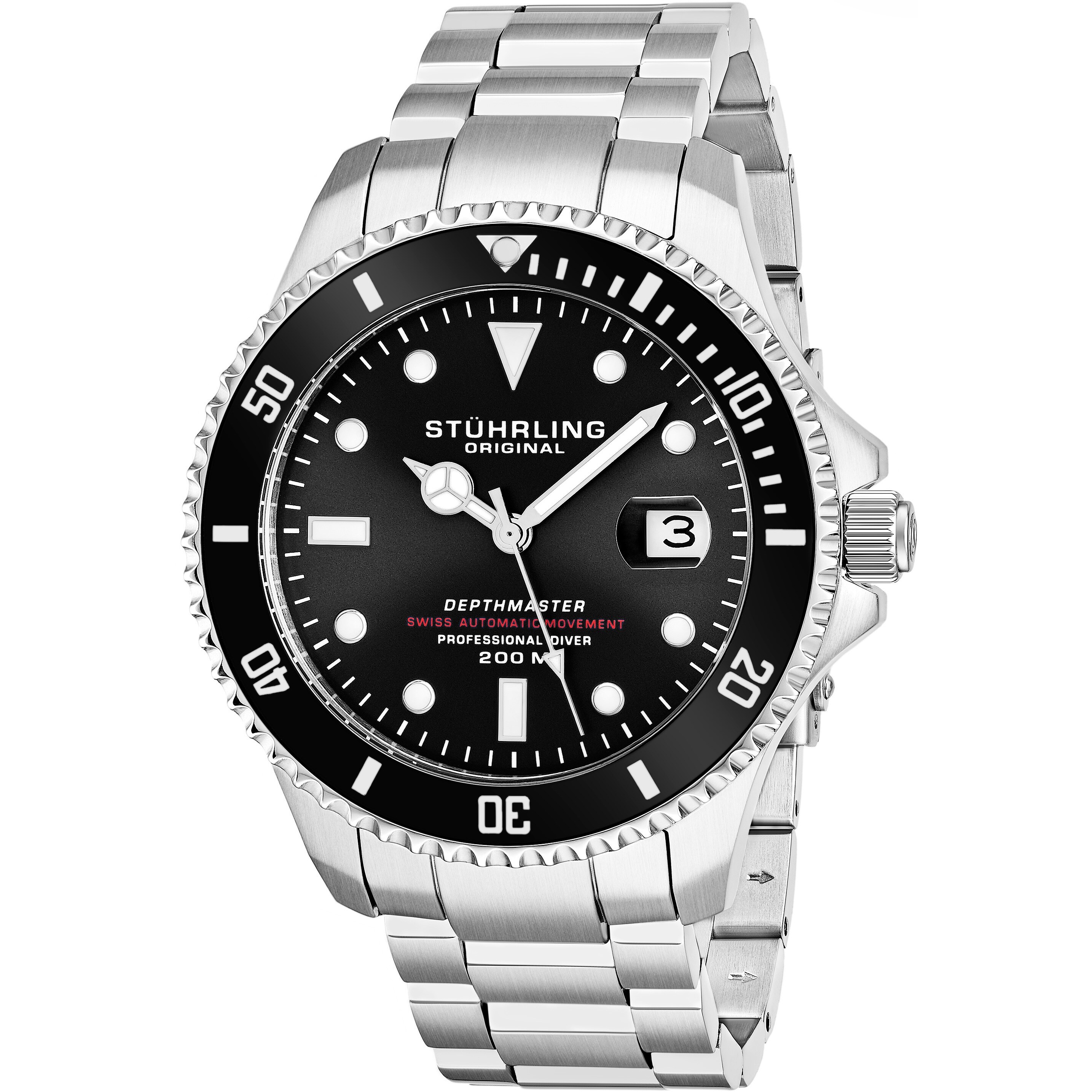 stuhrling original men's professional dive watch