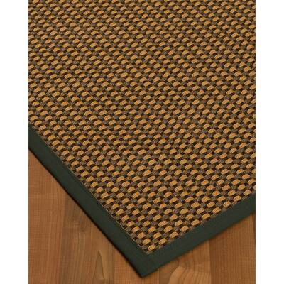 NaturalAreaRugs Seaside Sisal Area Rug Hand-Woven Metal Border (6' x 9') - 6' x 9'