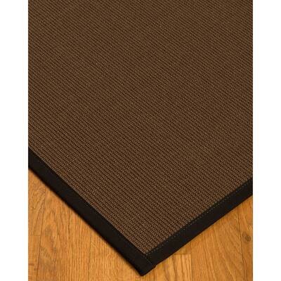 NaturalAreaRugs Linden Sisal Area Rug Hand-Woven Black Border (8' x 10') - 8' x 10'