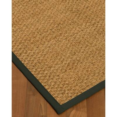 NaturalAreaRugs Miami Mt. Grass Area Rug Hand-Woven Metal Border (8' x 10') - 8' x 10'