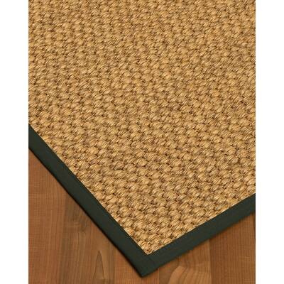 NaturalAreaRugs Valentino Sisal Area Rug Hand-Woven Metal Border (8' x 10') - 8' x 10'