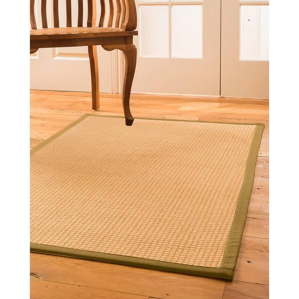 Naturalarearugs Dorset Sisal Area Rug Hand Woven Sage Border 8 X 10 8 X 10 Overstock