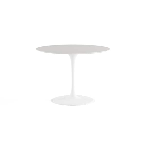 carson carrington grums round white dining table