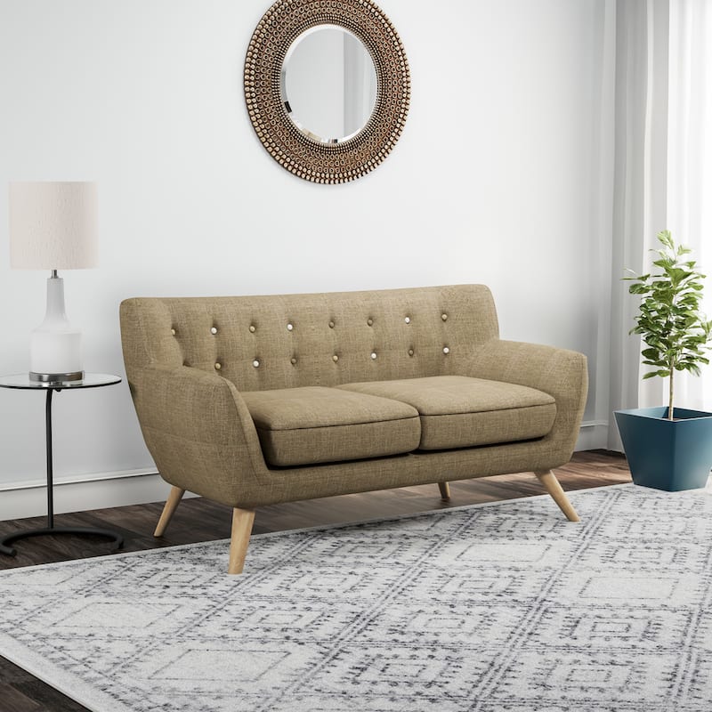 Carson Carrington Brandbu Button-tufted Loveseat