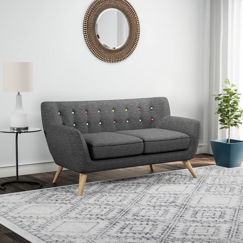 Carson Carrington Brandbu Button-tufted Loveseat