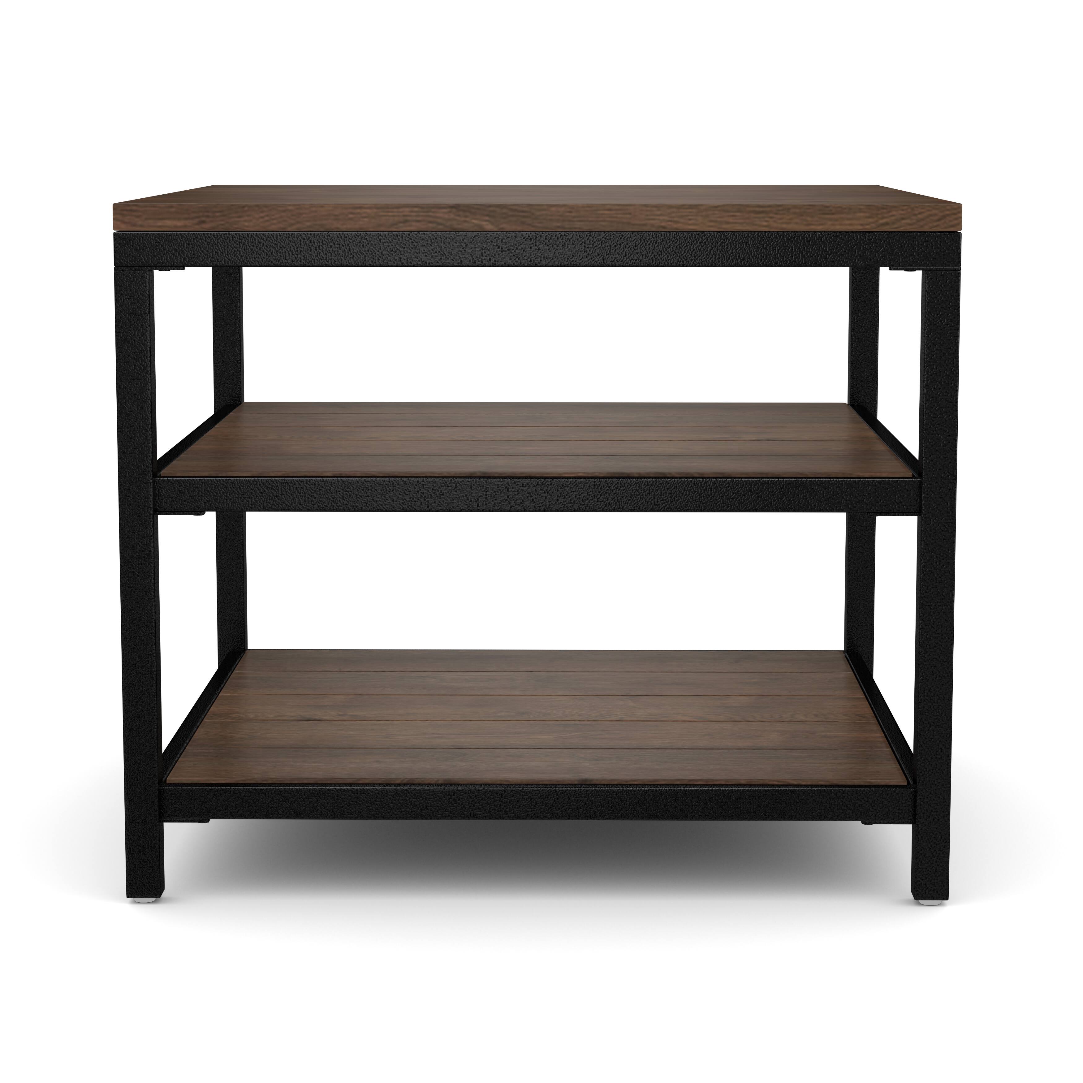 Carbon Loft Cohn Rustic Industrial Wood and Metal End Table On Sale