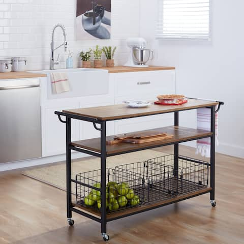 Rustic kitchen cart