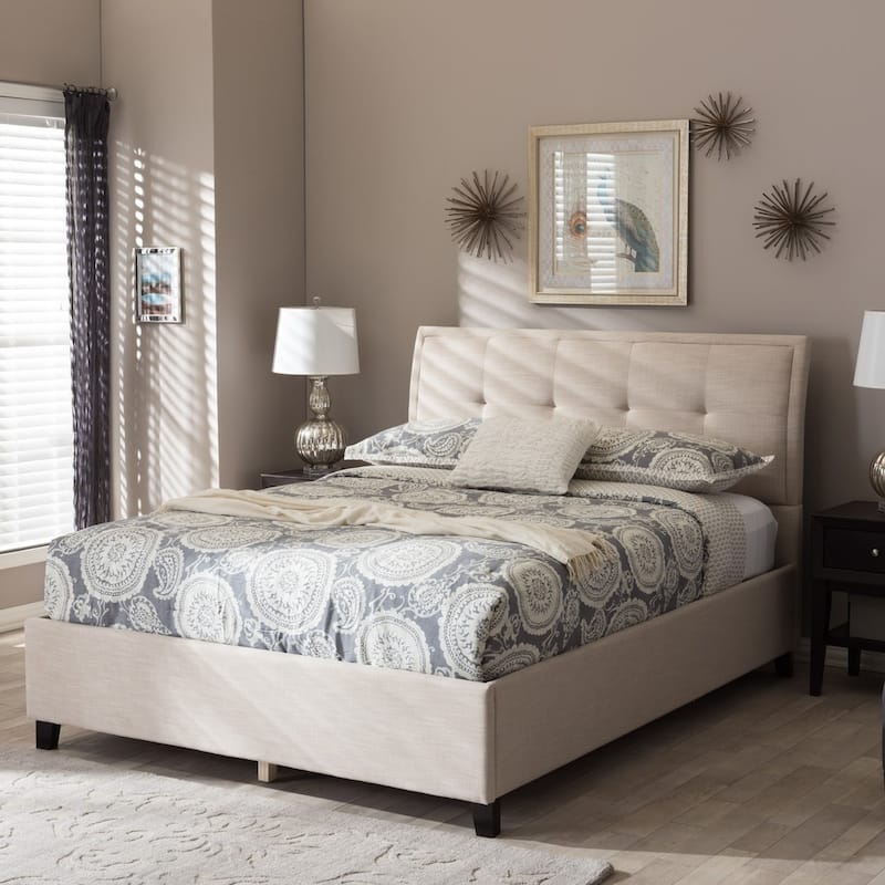 Porch & Den Delgany Fabric Storage Platform Bed