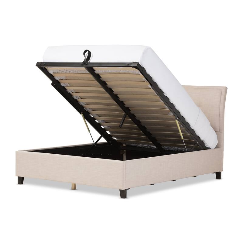 Porch & Den Delgany Fabric Storage Platform Bed