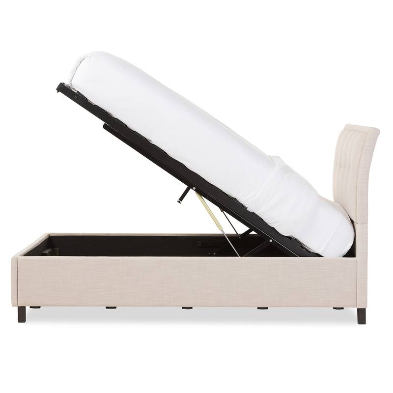 Porch & Den Delgany Fabric Storage Platform Bed