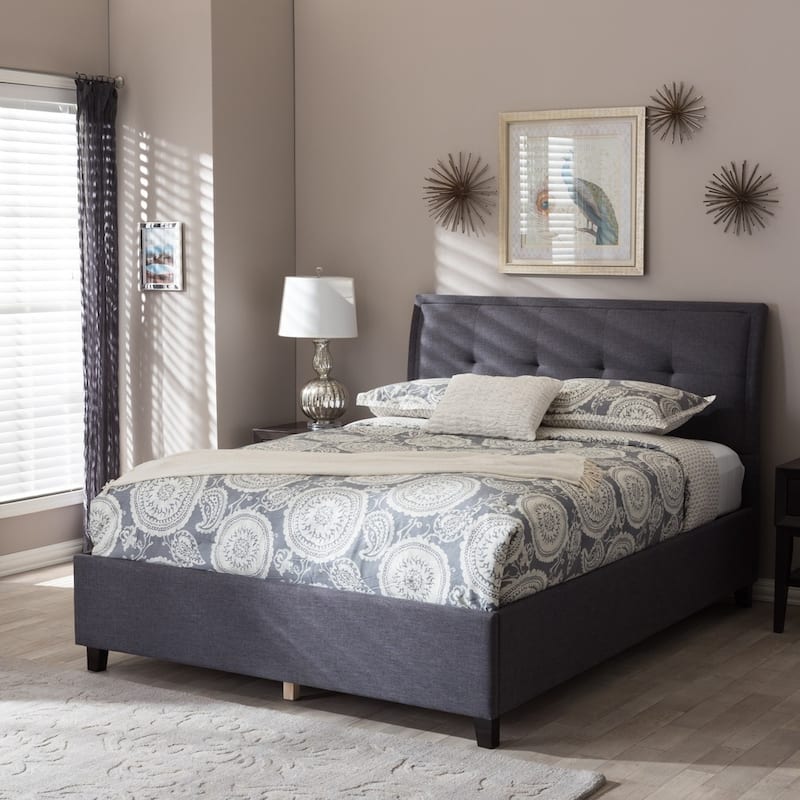 Porch & Den Delgany Fabric Storage Platform Bed