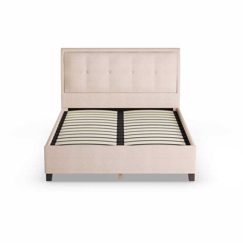 Porch & Den Delgany Fabric Storage Platform Bed