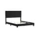 preview thumbnail 2 of 2, Porch & Den Bayview Charcoal Grey Grid-tufted Upholstered Panel Bed