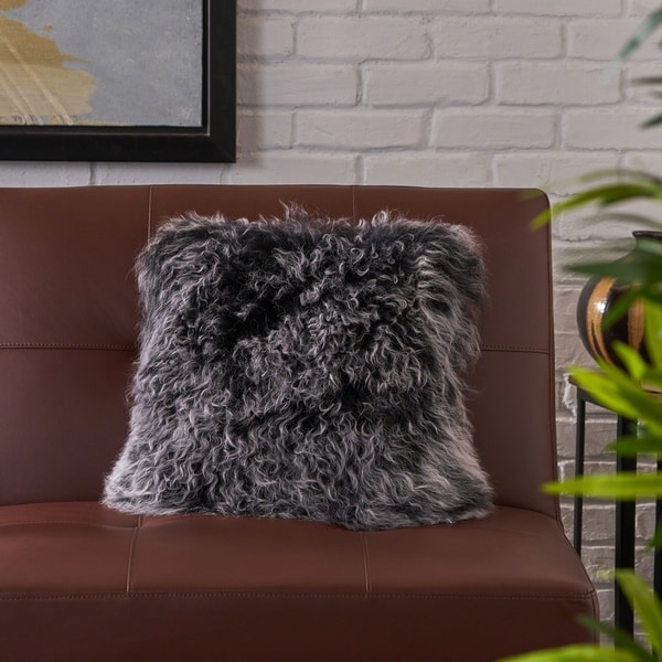 shaggy dog pillow