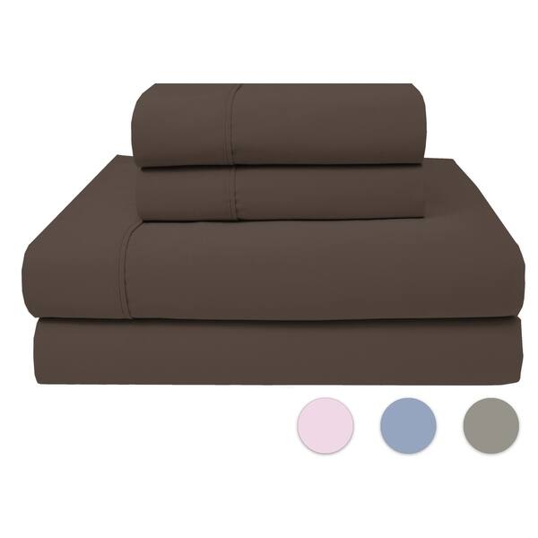 Purity Home Combed Compact Cotton Percale Sheets With Pillow Purity Home Combed Compact Cotton Percale Sheets With Pillow Case