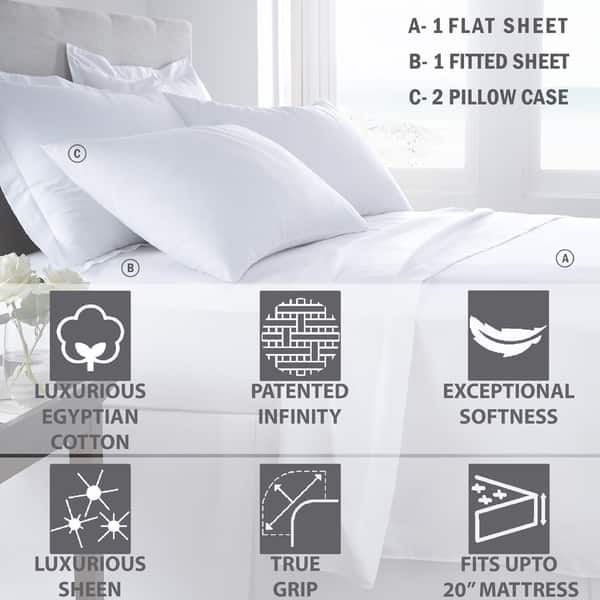 1000TC Egyptian Cotton SilverSolid DuvetCover//Sheet Set//Flat//Fitted//Pillow Queen