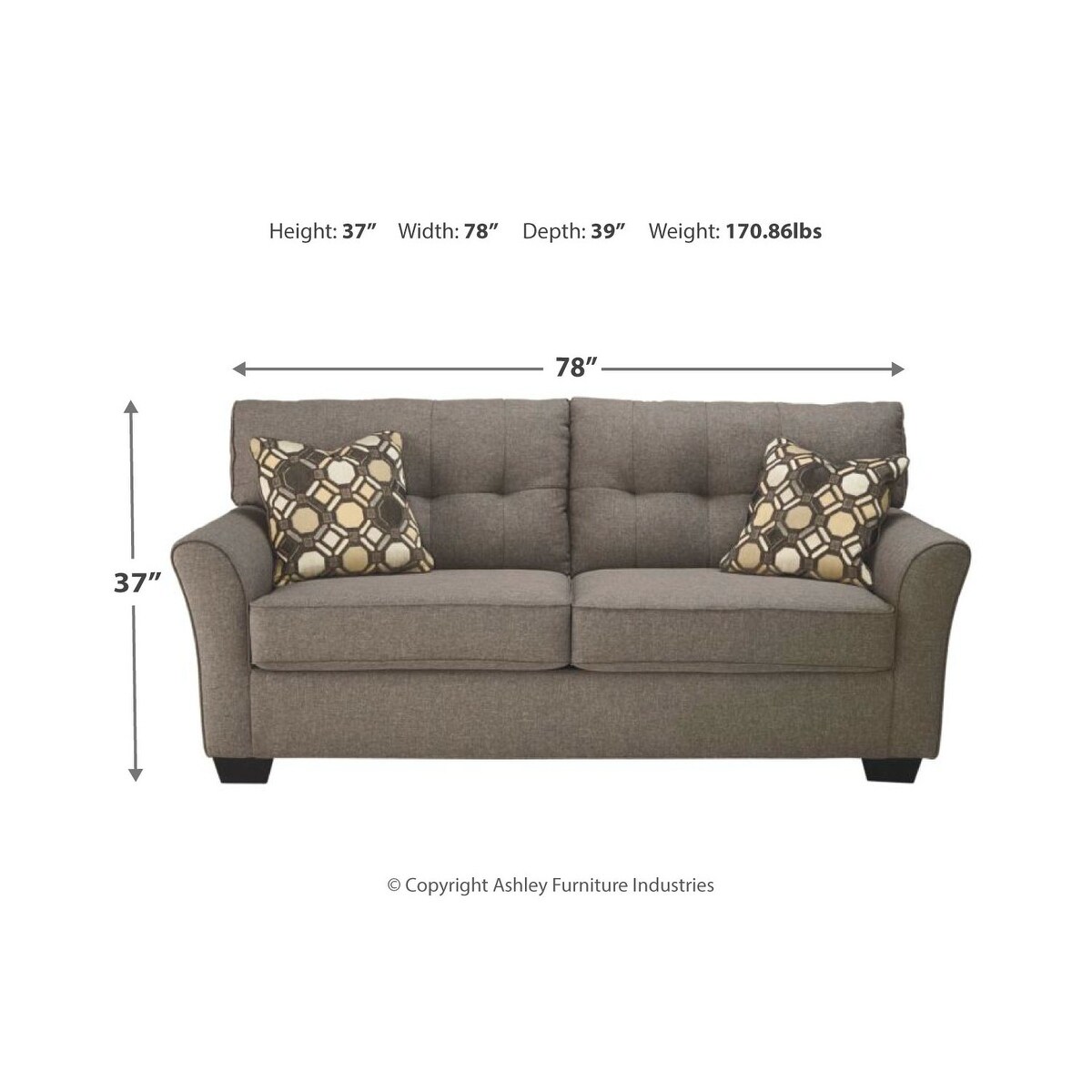 Shop Tibbee Slate Gray Full Sofa Sleeper Free Shipping Today