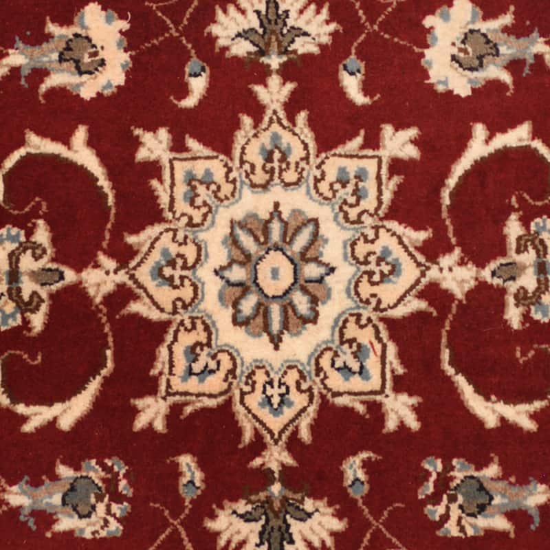 Handmade One-of-a-Kind Nain Wool and Silk Rug (Iran) - 2'4 x 4'6