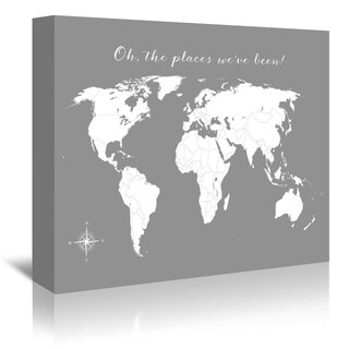 Map Of The Places We've Been, World Map Showing The Countries I've