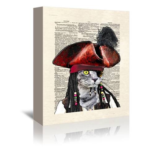 Cat Sparrow - Wrapped Canvas Wall Art