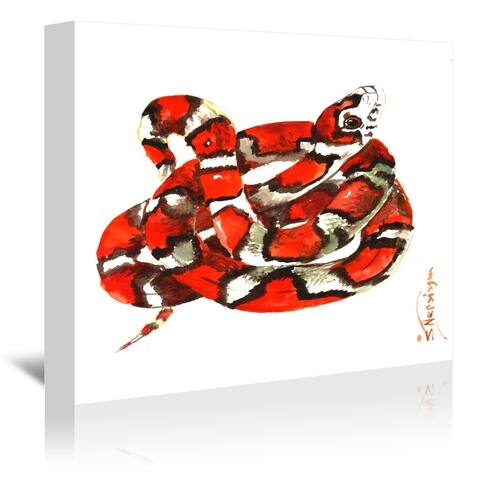 Red Milk Snake By Suren Nersiyan - Wrapped Canvas Wall Art